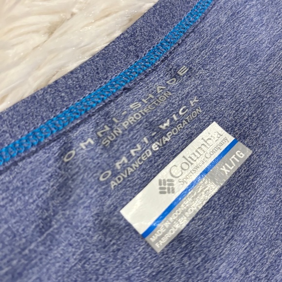 COLUMBIA Womens Omni-Wick Short Sleeve T-Shirt Top Blue Size XL - Picture 4 of 10